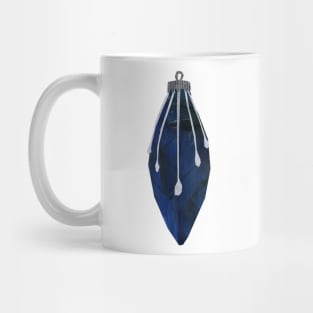 Bauble - Trad blue gold drops Mug